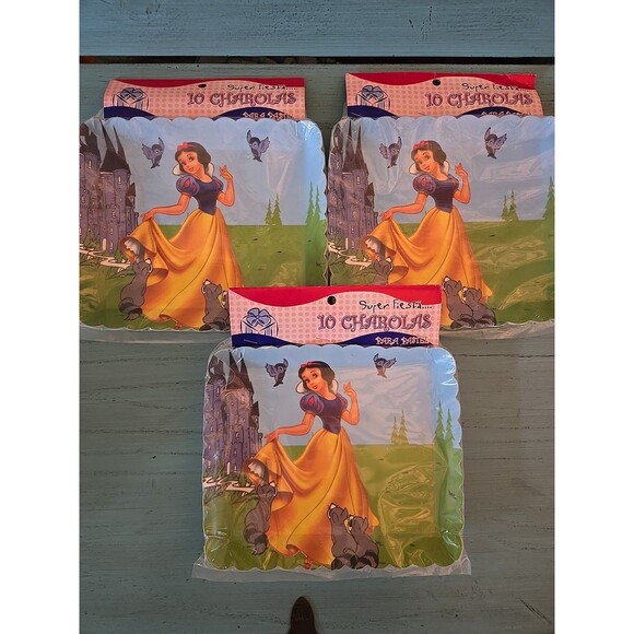 10 Snow White Paper Square Plates For Cake 8×7 Set Of 3 New In Package, Party - Picture 2 of 5